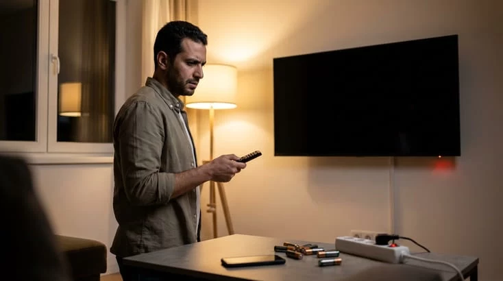 صدای روشن شدن تلویزیون