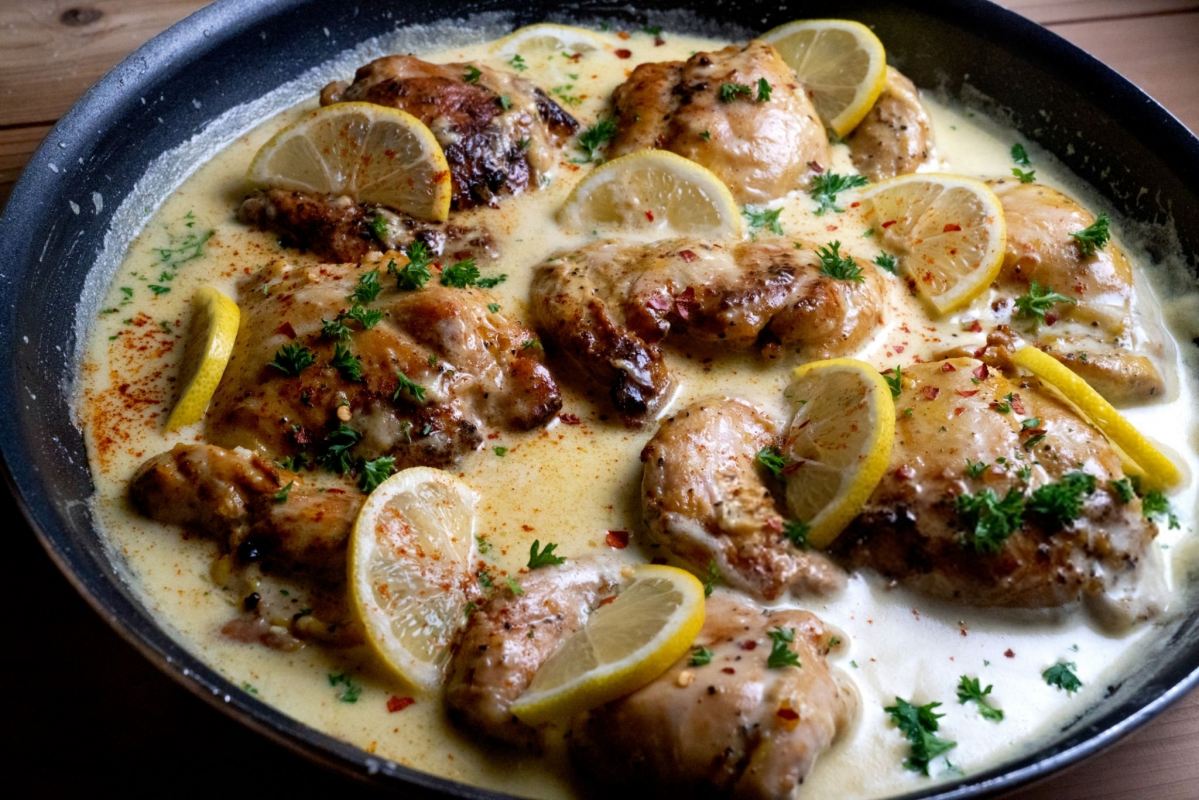 طرز تهیه مرغ لیمویی با پنیر