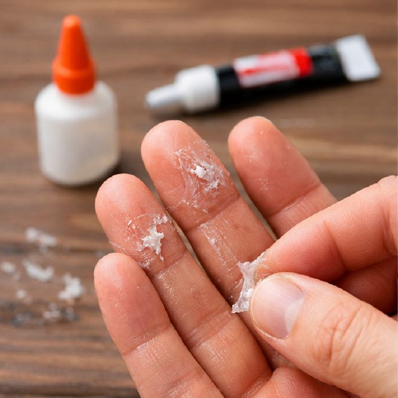 چگونه چسب قطره ای را از روی دست پاک کنیم