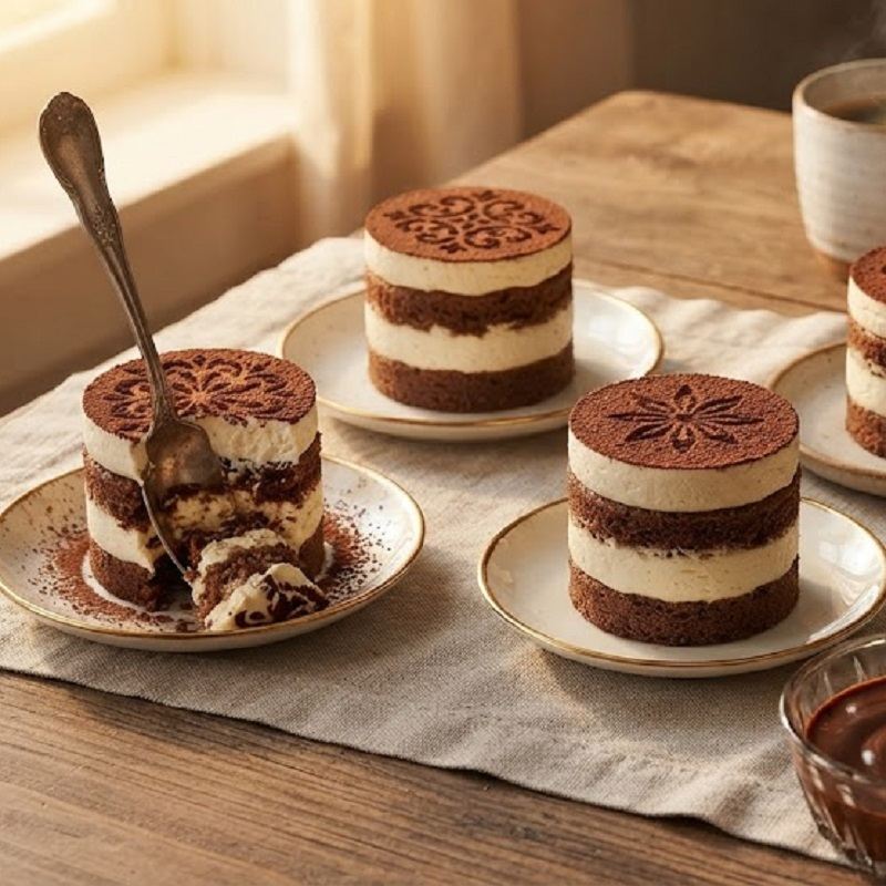 طرز تهیه تیرامیسو با پتی بور و خامه صبحانه