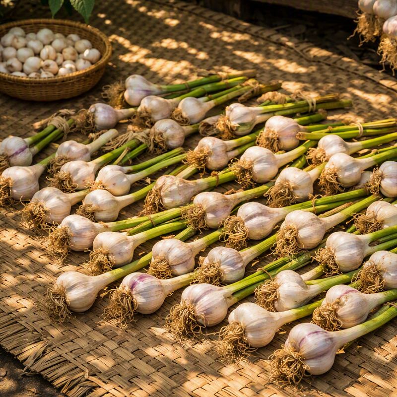 روش خشک کردن سیر تازه در خانه