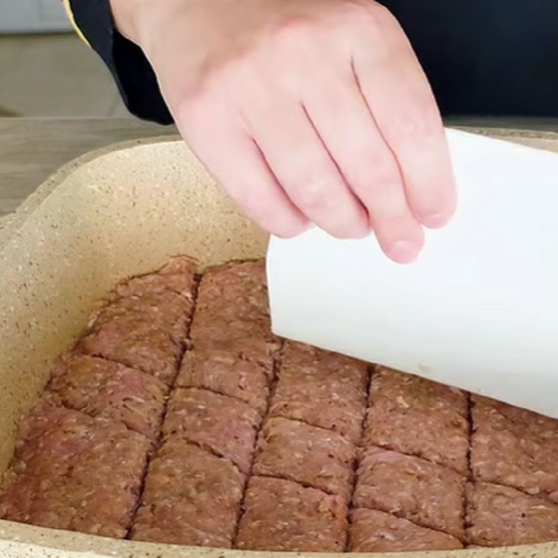 برش زدن کباب قبل از پخت