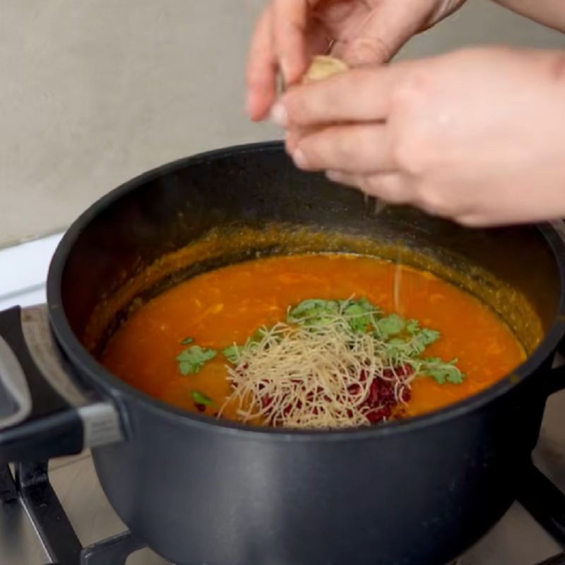 اضافه کردن ورمیشل و چاشنی ها