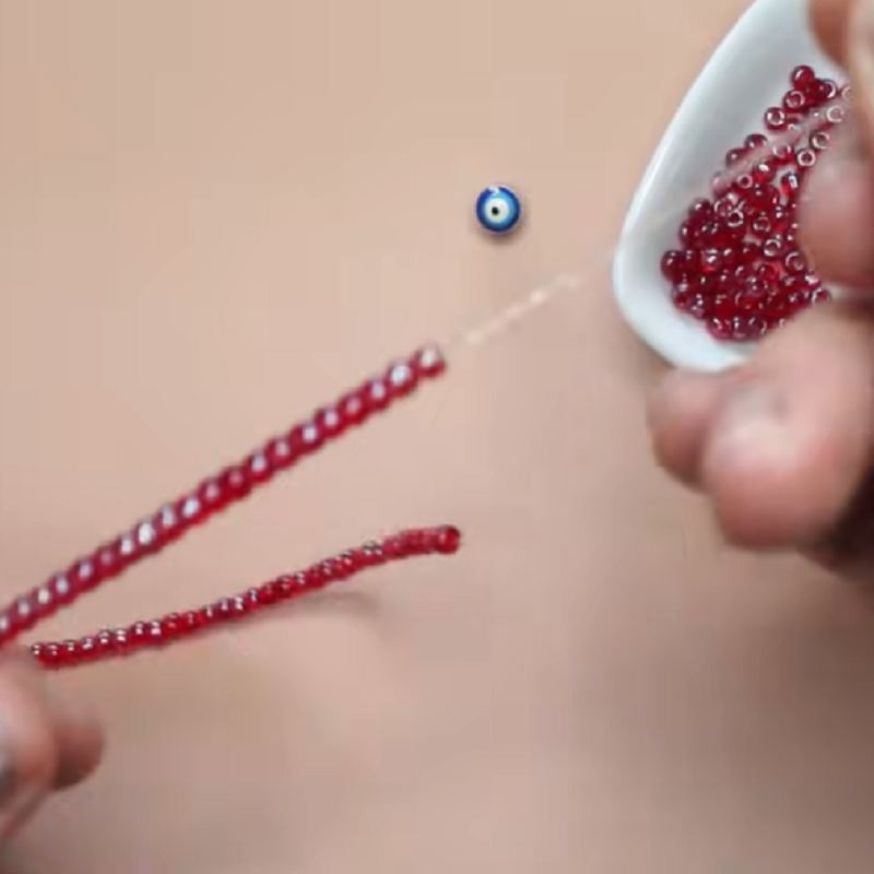 تا کردن رشته و آماده سازی قسمت مرکزی