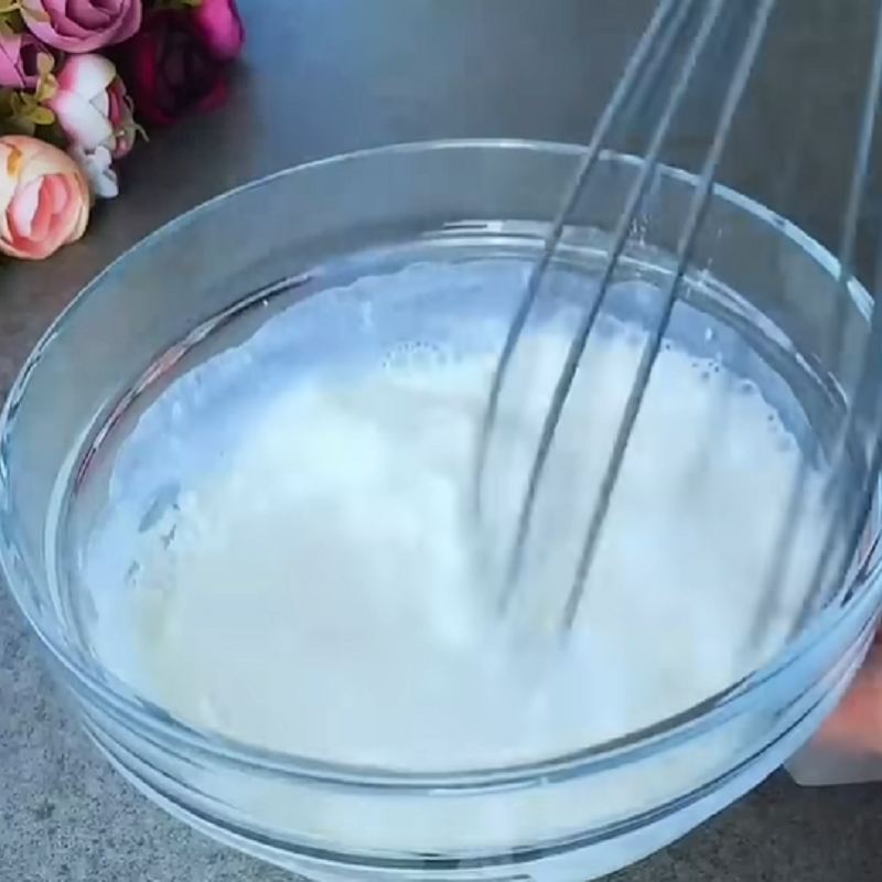 آماده کردن مخلوط آرد و نشاسته