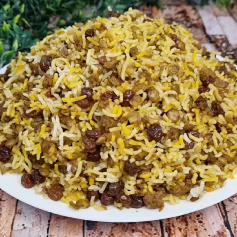 طرز تهیه عدس پلو شاهانه مجلسی