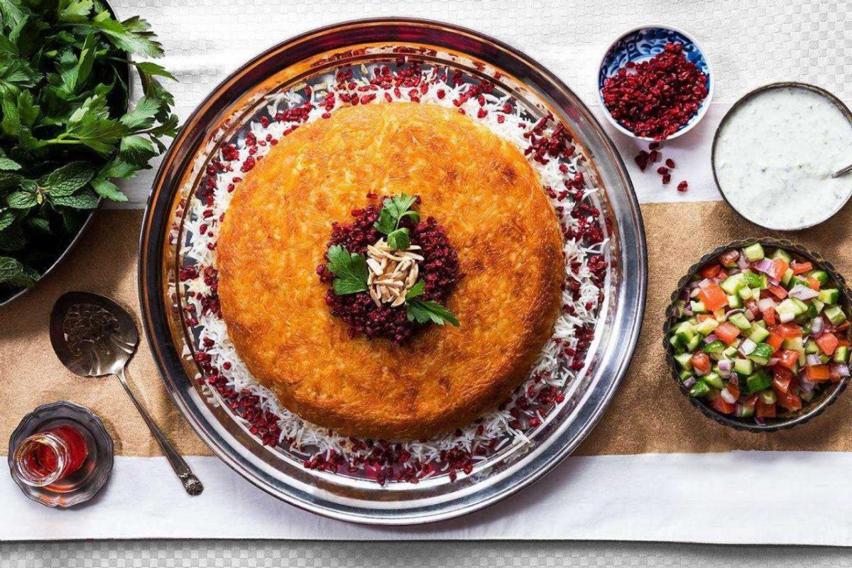 ته چین غوره بادمجان