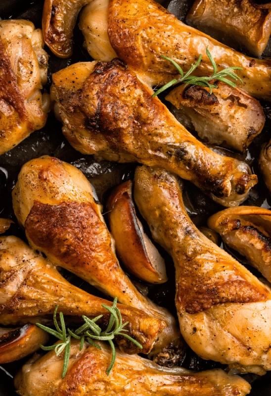 گرم کردن دوباره جوجه کباب با استخوان در فر و مایکروویو