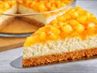 طرز تهیه چیزکیک رژیمی با جو دوسر و سیب