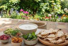 طرز تهیه آبدوغ خیار سنتی با ماست و کشمش / غذای خنک و تابستانی
