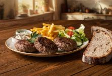 طرز تهیه کتلت آلمانی مجلسی با پوسته ترد و بافت نرم