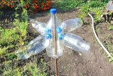 ساخت فرفره بادی با بطری دورریختنی برای دفع موش و پرندگان