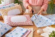 آموزش دوخت روبالشتی کش دار فیت و سه بعدی در ۱۰ دقیقه