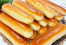 طرز تهیه نان باگت پوک و پنبه ای مثل نانوایی بدون شیر، کره و تخم مرغ