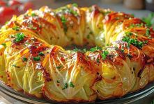 ناهار سریع و خوشمزه با کلم بدون نیاز به پیچیدن و کثیف کاری