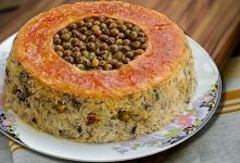 طرز تهیه متفاوت ترین پلو مخلوطی که خوردید !! ترکیب نخود فرنگی و مرغ