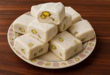 روش آسان تهیه گز آردی خانگی؛ شیرینی سنتی و خوشمزه با طعم بازاری