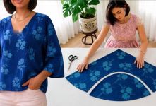چگونه با ۱.۵ متر پارچه، یک شومیز شیک و کاربردی بدوزیم ؟ (آموزش کامل)