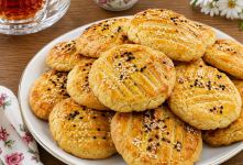 طرز تهیه نان چای قزوین شیرینی خوشمزه برای عصرانه و کنار چای