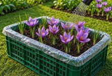 راهنمای کاشت زعفران در خانه و بالکن؛ ساده و کاربردی