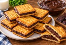 آموزش شیرینی بیسکویتی شکلاتی با مواد اولیه ساده و بدون فر