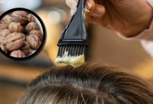 رنگ موی طبیعی با پوست گردو؛ راهی ساده برای رسیدن به تناژ قهوه ای گرم در خانه