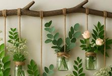 ساخت دیوارکوب با شاخه های درخت؛ ایده ای شیک و کم هزینه برای دکوراسیون خانه