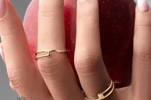 9 مدل انگشتر طلا دخترانه شیک همه پسند! + نکات خرید انگشتر طلا