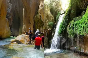 تنگه مهریان بویراحمد جاذبه طبیعی چهارفصل با امامزاده شاه حسن