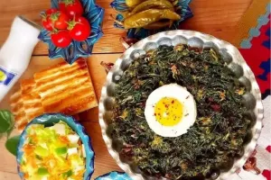 طرز تهیه گیجاواش تره غذای اصیل و خوش عطر گیلانی