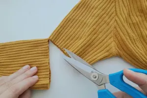 آستین ها را برش دادم و تاپ را کاملاً نو کردم