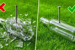 ایجاد سوراخ تمیز در بطری شیشه ای بدون شکستن و ترک خوردن و تبدیل آن به لامپ تزئینی