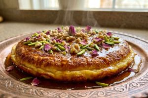 طرز تهیه خاگینه تبریزی خوشمزه و مجلسی با شربت زعفران