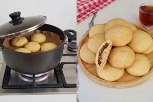 طرز تهیه کلوچه سنتی مغزدار بدون نیاز به فر با بافت اسفنجی