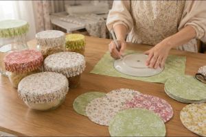 ترفند دوخت درپوش کش دار در ۵ دقیقه! دیگر غذایتان در یخچال بو نمی گیرد