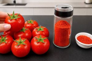طرز تهیه پودر گوجه فرنگی با گوجه فرنگی های ارزان