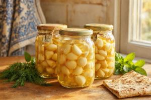 طرز تهیه سیر ترشی با سرکه سیب ؛ یه چاشنی مجلسی و خوشمزه برای کنار غذا