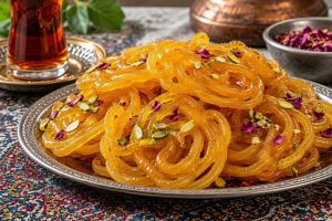 طرز تهیه زولبیا خانگی با نشاسته ذرت؛ خوشمزه و ساده