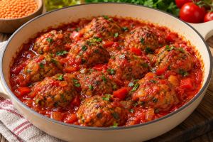 طرز تهیه کوفته عدس خوشمزه و مجلسی با سس گوجه مخصوص/ مرحله به مرحله