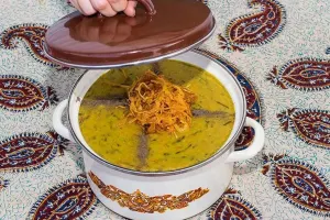 دستور طبخ آش جو سنتی با گوشت