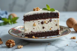 طرز تهیه کیک بستنی یخچالی خوشمزه و ساده