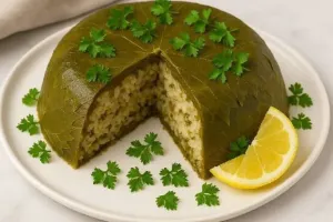 طرز تهیه کیک دلمه برگ مو در فر و بدون فر