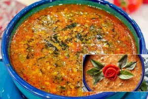طرز تهیه آش گوجه اردبیلی (برای ۴ نفر)