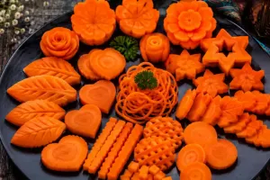 برش های خلاقانه هویج؛ ساده اما چشم نواز