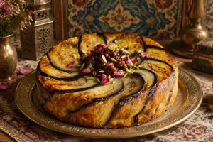 اگر غوره و بادمجان دارید، خوشمزه ترین ته چین غوره بادمجان را درست کنید!