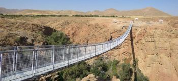 پل معلق آوج؛ دومین پل معلق ایران در قلب استان قزوین