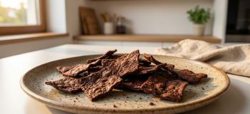 طرز تهیه چیپس شکلاتی پروتئینی با ۳ قلم مواد و بدون شکر در ۱۵ دقیقه