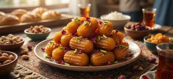 طرز تهیه شیرینی بامیه خانگی ترد و خوشمزه