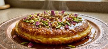 طرز تهیه خاگینه تبریزی خوشمزه و مجلسی با شربت زعفران