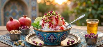 طرز تهیه رشته فالوده ترد و شیشه ای در خانه بدون ماسوره و چرخ گوشت